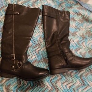 Rampage black riding boots size 8.5 wide